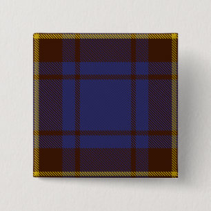 Macaron Carré 5 Cm Tartan irlandais du comté de Sligo