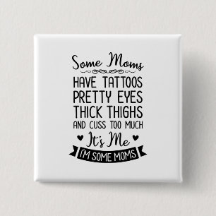Macaron Carré 5 Cm Tatoué Maman C'Est Moi