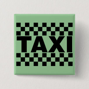Macaron Carré 5 Cm Taxi ~ Taxi Cab ~ Voiture À Louer