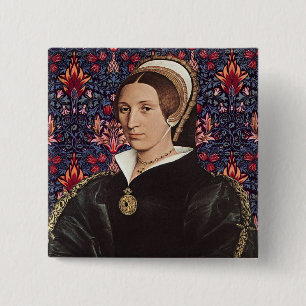 Macaron Carré 5 Cm Team Parr - Portrait de la reine Katherine Howard
