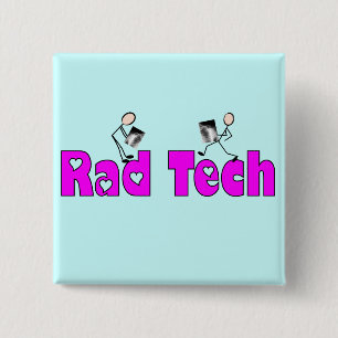 Macaron Carré 5 Cm Technicien cadeaux de radiologie "de technologie