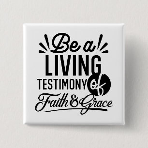 Macaron Carré 5 Cm Témoignage Vivant Citation Biblique Motivation Chr