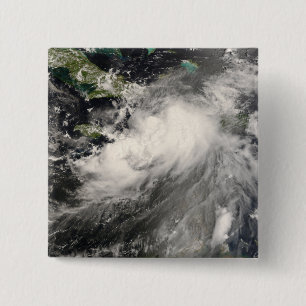 Macaron Carré 5 Cm Tempête tropicale Gustav en mer des Caraïbes