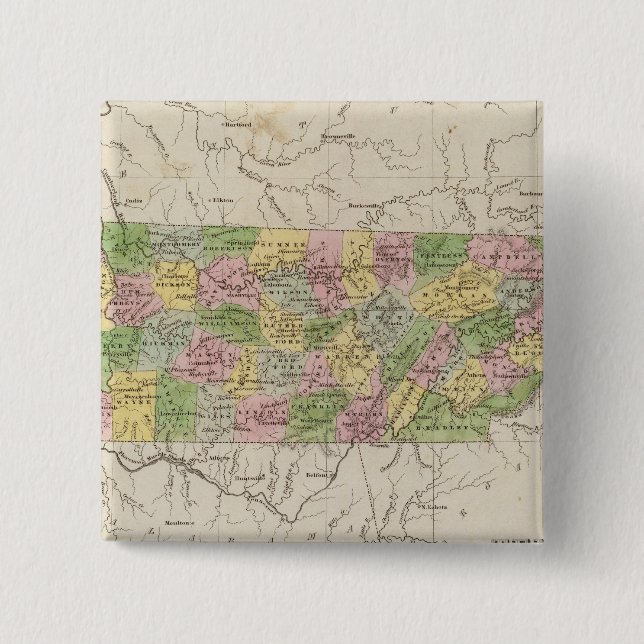 Macaron Carré 5 Cm Tennessee 4 (Devant)