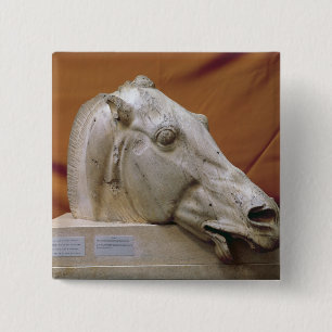 Macaron Carré 5 Cm Tête d'un cheval de Selene