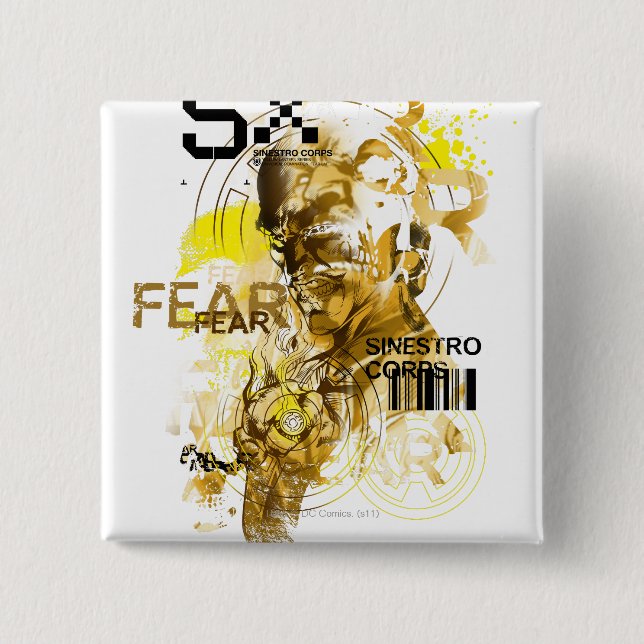 Macaron Carré 5 Cm Thaal Sinestro 11 (Devant)