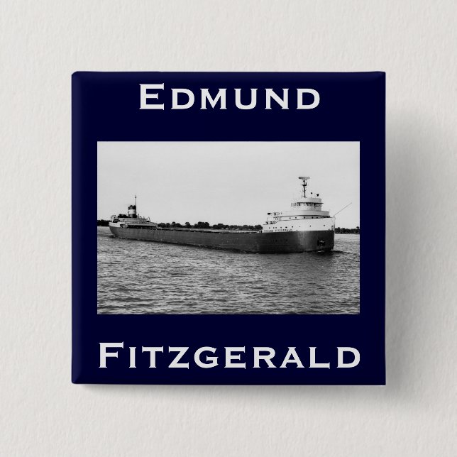 Macaron Carré 5 Cm The Edmund Fitzgerald (Devant)