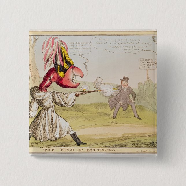 Macaron Carré 5 Cm The Field de Battersea, 1829 (Devant)