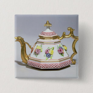 Macaron Carré 5 Cm Théière octogonale de Meissen, c.1718