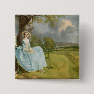 Macaron Carré 5 Cm Thomas Gainsborough  Mr et Mme Andrews, c.1748-9