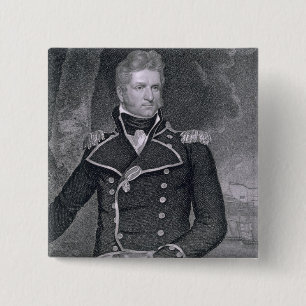 Macaron Carré 5 Cm Thomas Macdonough (1783-1825) gravé par John B.