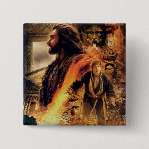 Macaron Carré 5 Cm THORIN OAKENSHIELD™ et BILBO BAGGINS™ à Erebor