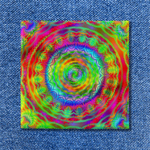 Macaron Carré 5 Cm Tiedye cible