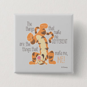 Macaron Carré 5 Cm Tigger Faites-moi une citation