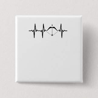 Macaron Carré 5 Cm Tir à l'arc Coeur et Archer à la flèche