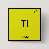 Tl - Tesla Funny Chimie Élément Symbole T-Shirt