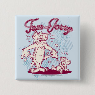 Macaron Carré 5 Cm Tom et Jerry se sont cassés