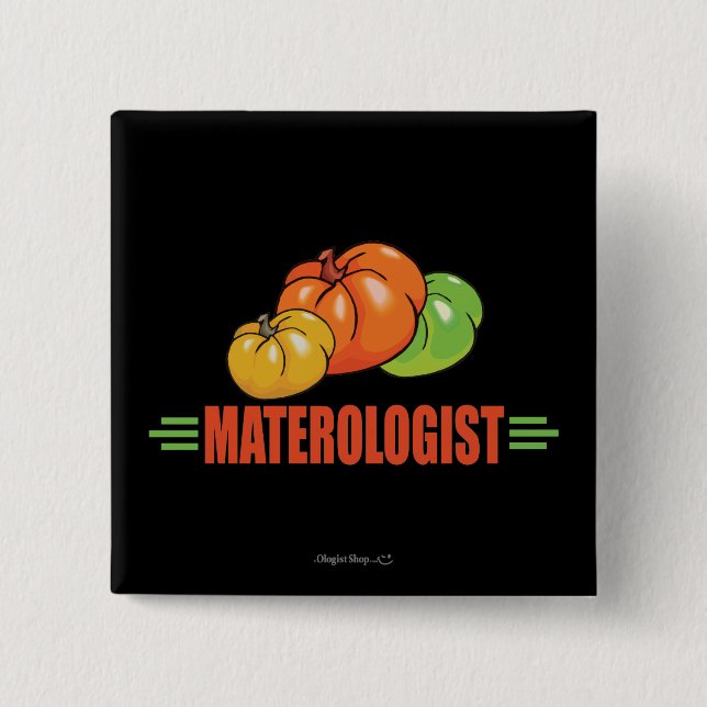 Macaron Carré 5 Cm Tomates amusantes (Devant)