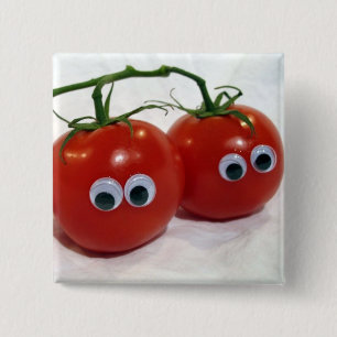 Macaron Carré 5 Cm Tomates idiotes observées écarquillées
