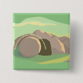 Macaron Carré 5 Cm Tombe Vide Je Pierre ! Tu Es Déplacé ! CARRÉ ESP I