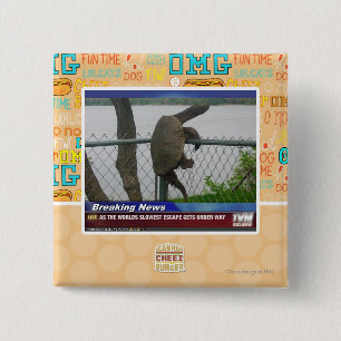 Macaron Carré 5 Cm Tortue d'Excaping