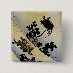 Macaron Carré 5 Cm Tortues de natation