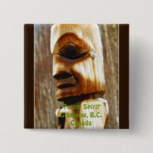 Macaron Carré 5 Cm TOTEM SPIRIT Art Collection