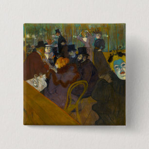 Macaron Carré 5 Cm Toulouse-Lautrec - Au Rouge
