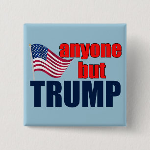 Macaron Carré 5 Cm Tout le monde sauf Trump