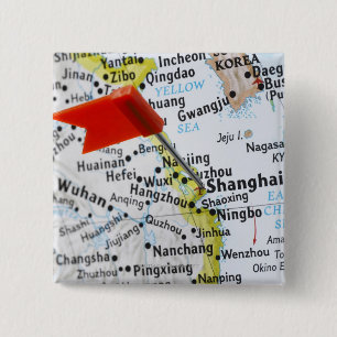 Macaron Carré 5 Cm Tracez la goupille placée à Changhaï, Chine sur