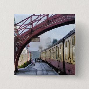 MACARON CARRÉ 5 CM TRAINS À VAPEUR