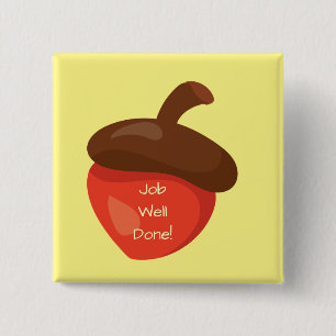 Macaron Carré 5 Cm Travail Bien Fait Rouge Acorn Jaune Arrière - plan
