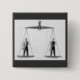 Macaron Carré 5 Cm Travail vintage contre gestion, balance de la just