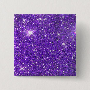 Macaron Carré 5 Cm Trendy Purple Sparkling Glitter Glitz