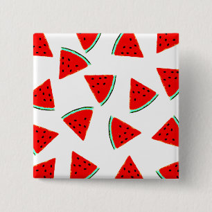 Macaron Carré 5 Cm Triangles Motifs de pastèque