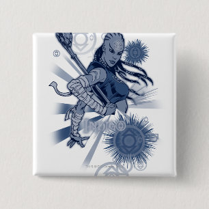 Macaron Carré 5 Cm Tribu 10 d'indigo