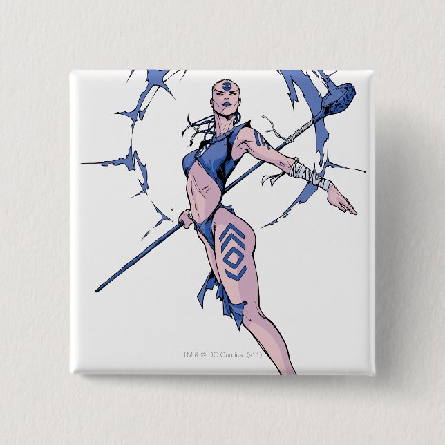 Macaron Carré 5 Cm Tribu 7 d'indigo (Devant)