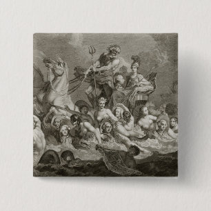 Macaron Carré 5 Cm Triumph de Britannia, c.1765 (gravure)