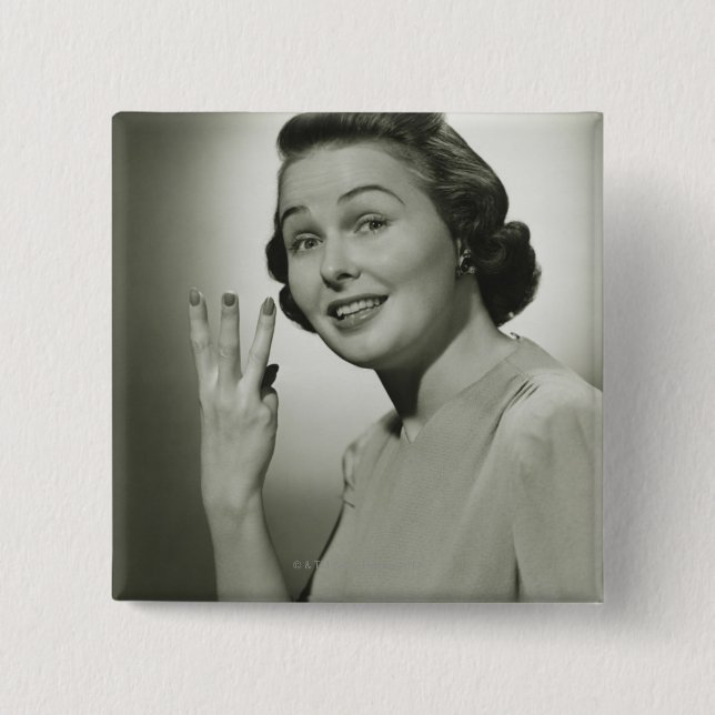 Macaron Carré 5 Cm Trois (Devant)