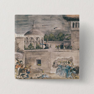 Macaron Carré 5 Cm Troupes américaines sous le Général Doniphan