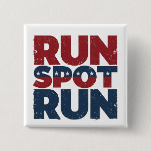 Macaron Carré 5 Cm Trump 2024 Trump Vance élection de Run Spot Run Tr