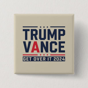Macaron Carré 5 Cm Trump a gagné l'élection 2024 Président Trump Vanc