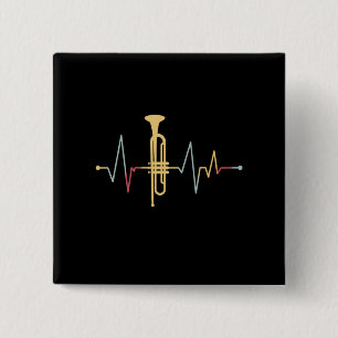 Macaron Carré 5 Cm Trumpet Hearbeat