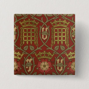 Macaron Carré 5 Cm "Tudor s'est levé", papier peint de reproduction