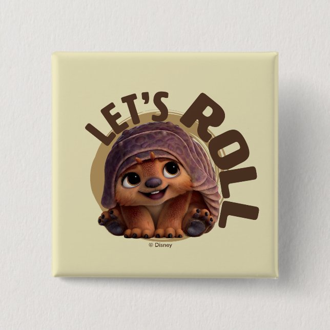 Macaron Carré 5 Cm Tuk-tuk pour bébé - Roulons (Devant)