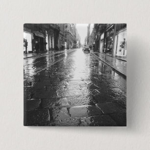 Macaron Carré 5 Cm Turin Italie, Rue humide Soir