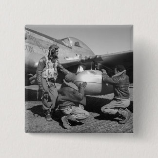 Macaron Carré 5 Cm Tuskegee Airmen, 1945