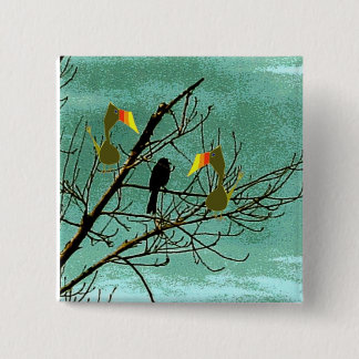 Macaron Carré 5 Cm Tutu et oiseau noir