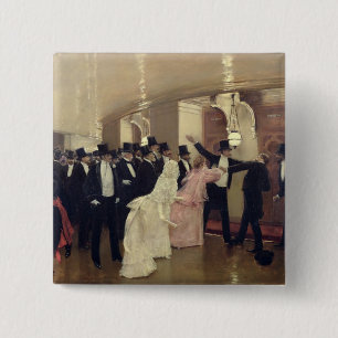 Macaron Carré 5 Cm Un argument dans les couloirs de l'opéra, 1889