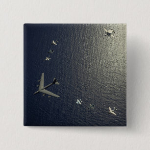 Macaron Carré 5 Cm Un avion de l'Armée de l'Air d'USA B-52